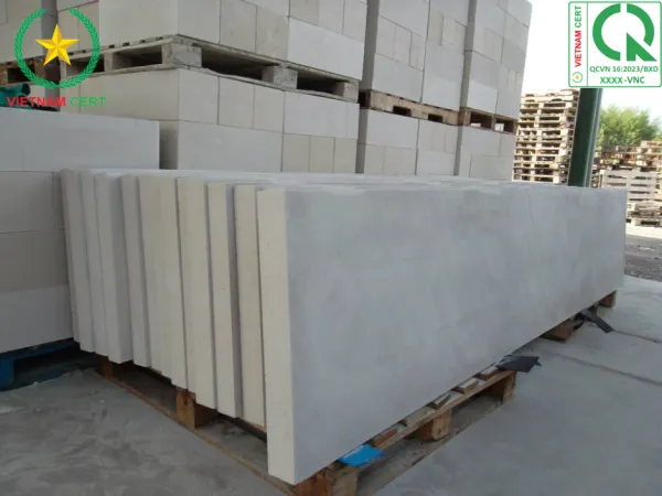 Chứng nhận hợp quy tấm tường bê tông khí chưng áp cốt thép theo QCVN 16:2023/BXD