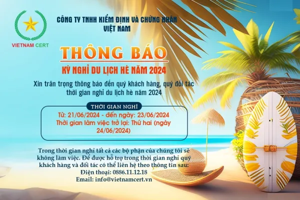 THÔNG BÁO LỊCH NGHỈ DU LỊCH HÈ 21/6 – 23/6