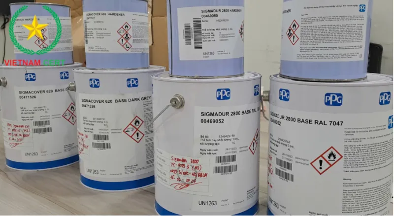 Chứng nhận TCVN 11416:2016 cho sản phẩm sơn nhựa flour cho kết cấu thép của công ty PT. PPG COATINGS INDONESIA