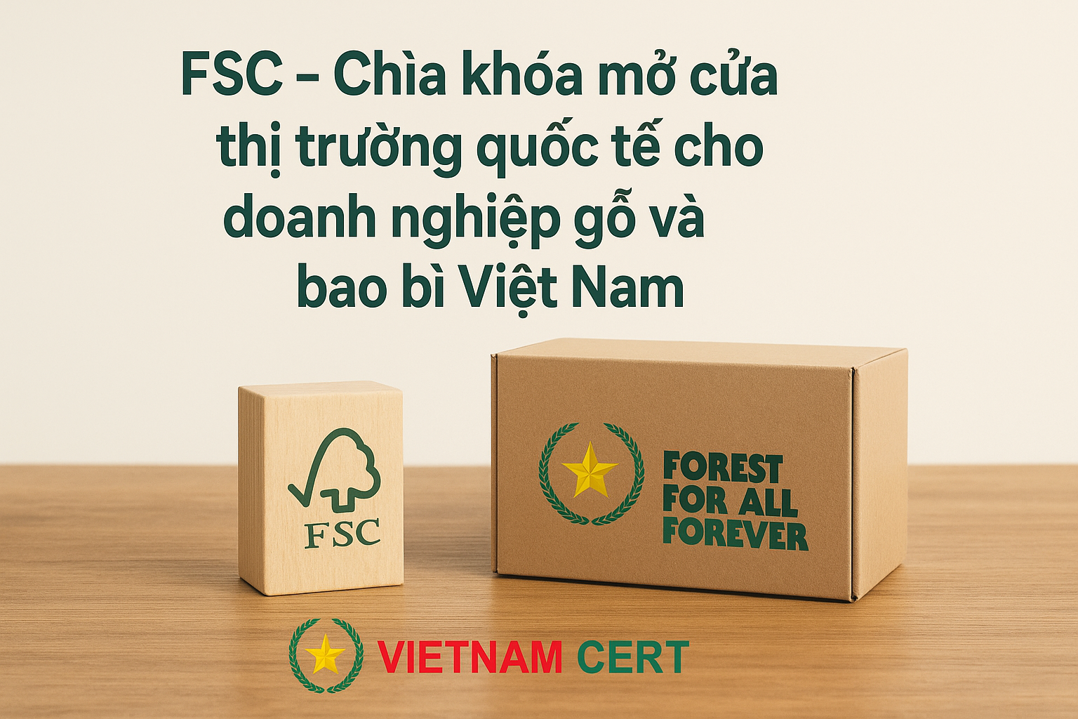 Chứng chỉ FSC – Chìa khóa mở cửa thị trường quốc tế cho doanh nghiệp gỗ và bao bì Việt Nam