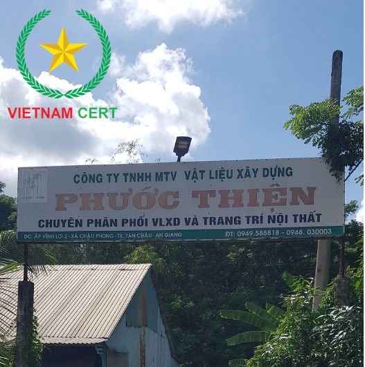 Chứng nhận hợp quy gạch bê tông cho công ty Phước Thiện