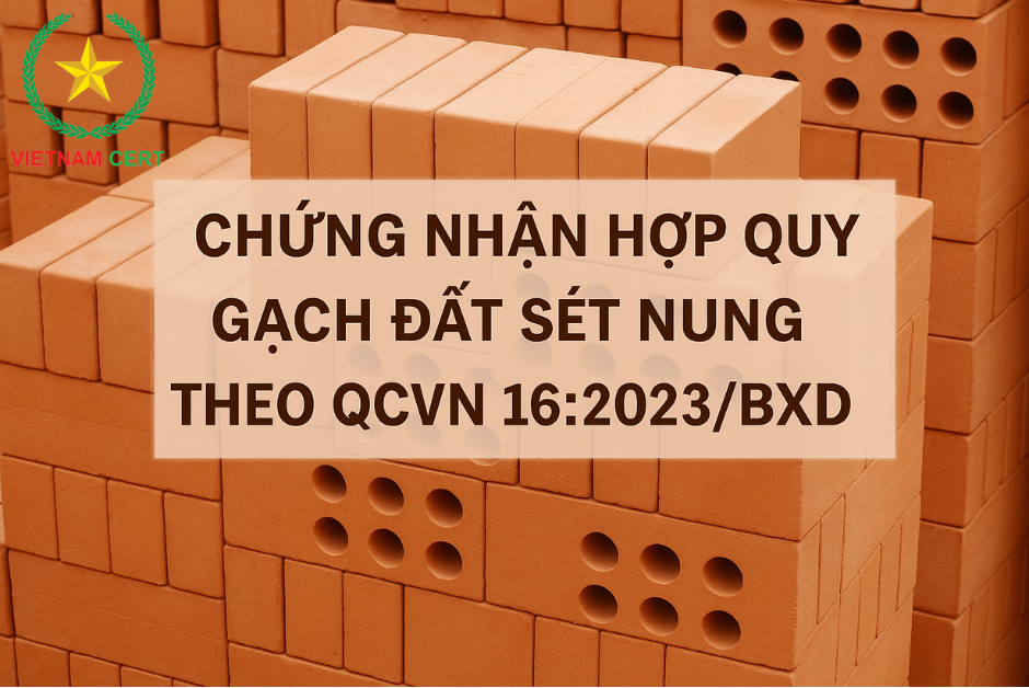 Chứng nhận hợp quy gạch đất sét nung theo QCVN 16:2023/BXD