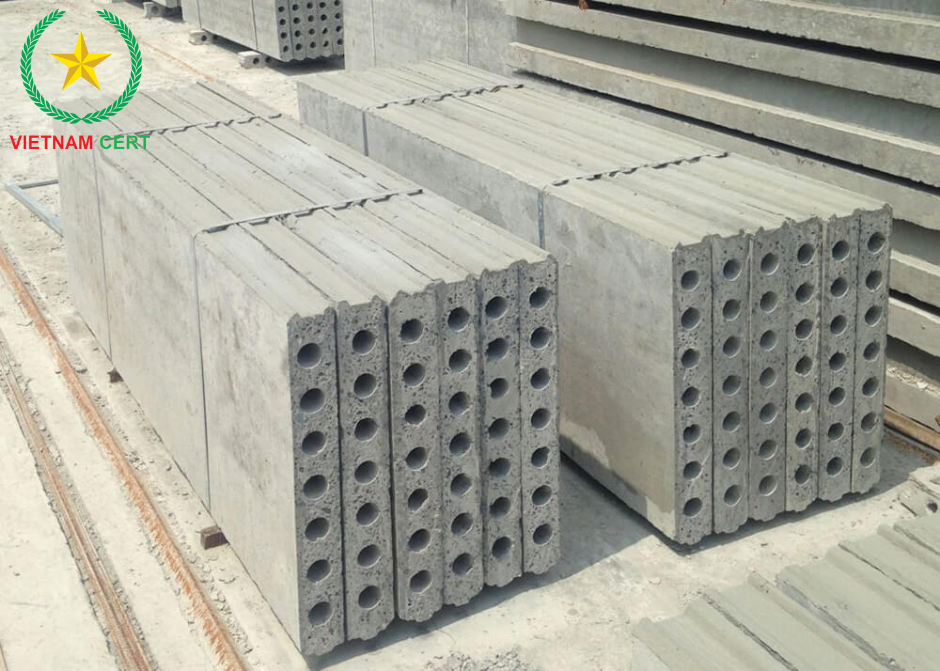 Chứng nhận hợp quy tấm tường rỗng bê tông đúc sẵn theo công nghệ đùn ép