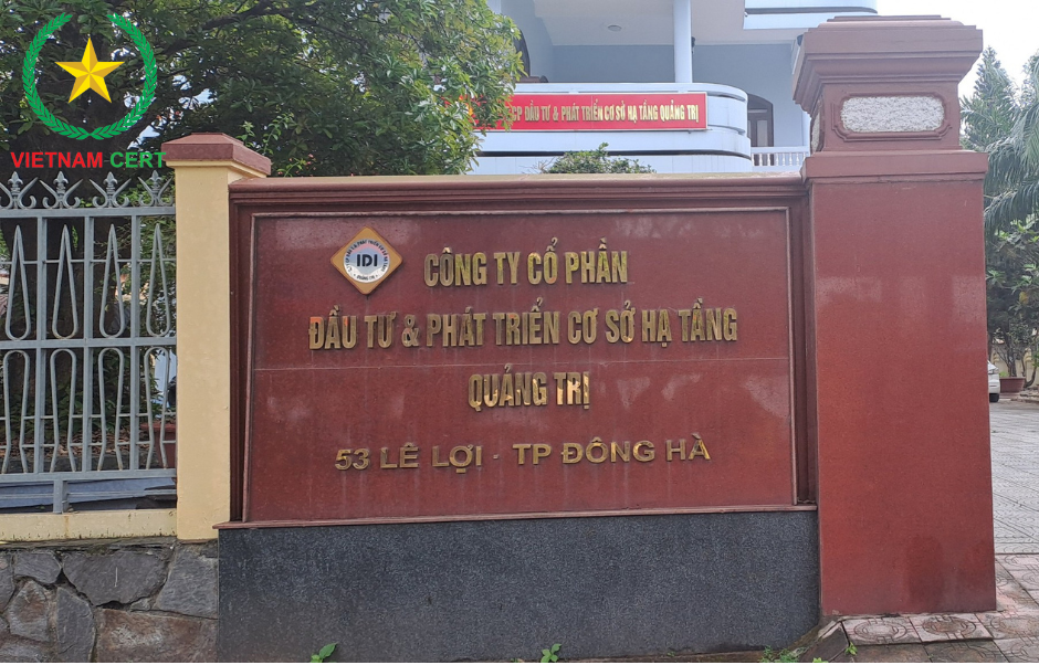 Chứng nhận TCVN 9113:2012 ống bê tông cốt thép thoát nước cho Công ty Cổ phần Đầu tư và Phát triển Cơ sở Hạ tầng Quảng Trị