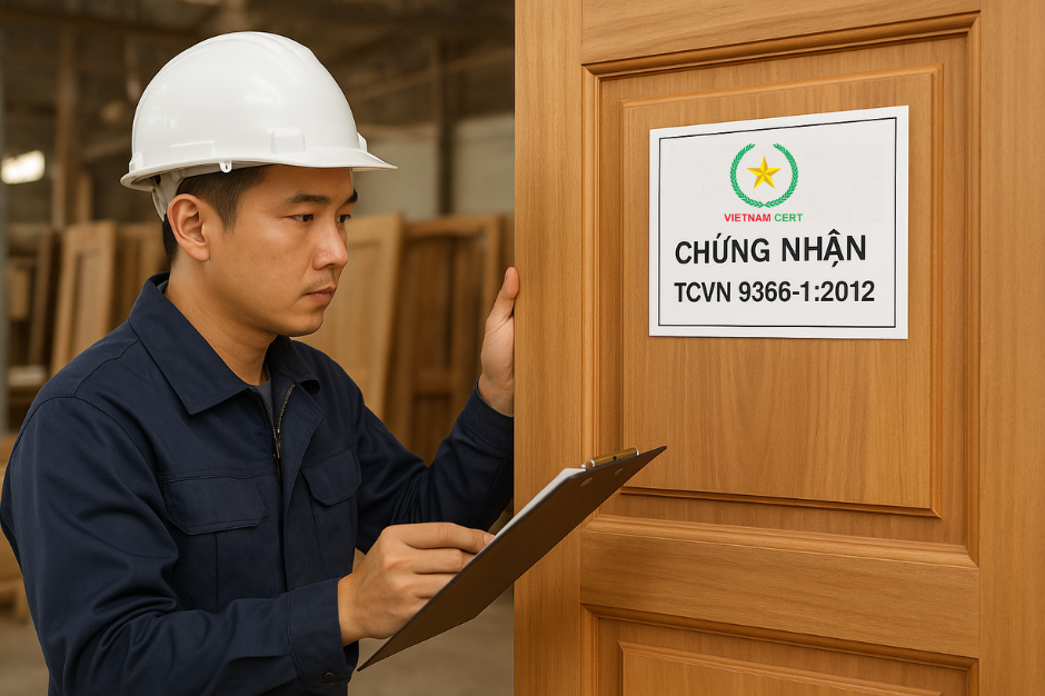 Chứng nhận TCVN 9366-1:2012 cho cửa đi, cửa sổ – cửa gỗ