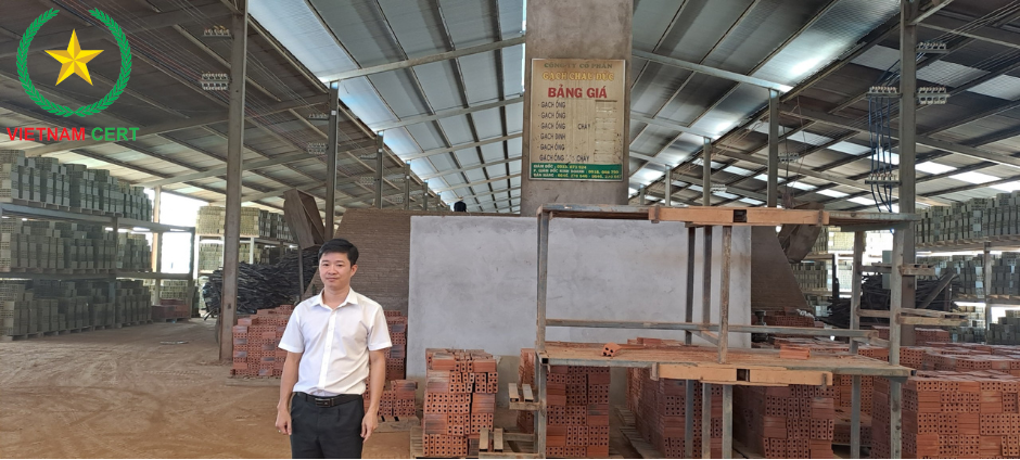 Gạch đất sét nung của công ty Châu Đức đạt chứng nhận hợp quy