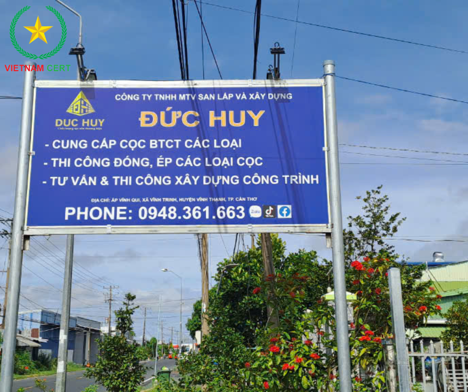Công ty Đức Huy đạt chứng nhận TCVN 9394:2012 cho sản phẩm cọc vuông bê tông cốt thép