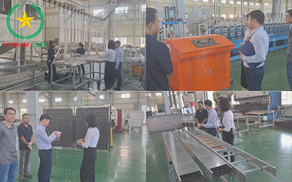 Thang cáp và máng cáp của SSANG YONG ELECTRIC VINA đạt chứng nhận hợp quy theo QCVN 16:2023/BXD
