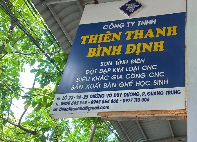 Công ty Thiên Thanh Bình Định đạt chứng nhận ISO 9001, ISO 14001, ISO 45001