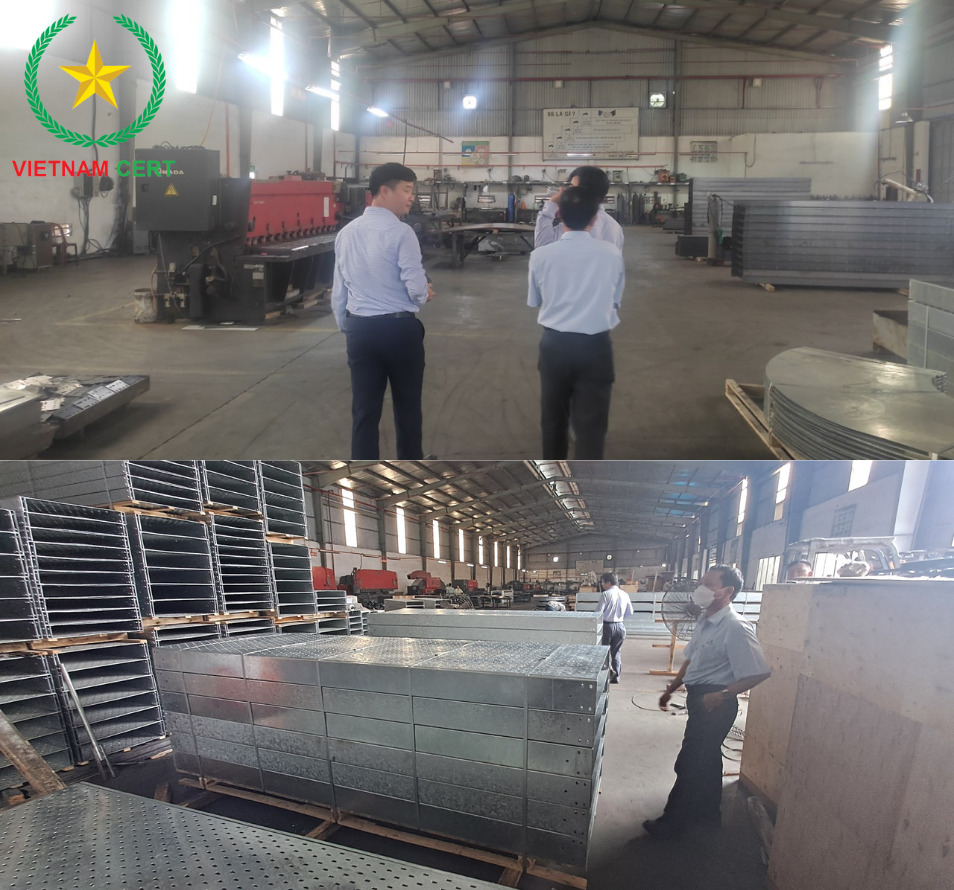 Sản phẩm Thang máng cáp của công ty Trường Nam Hải đạt chứng nhận hợp quy theo QCVN 16